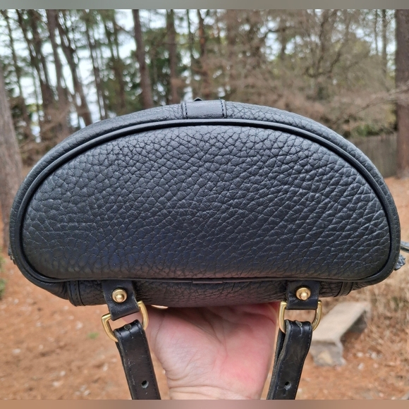 Vintage Dooney & Bourke Black AWL Pebbled Leather Mini Canyon Backpack - Picture 6 of 14